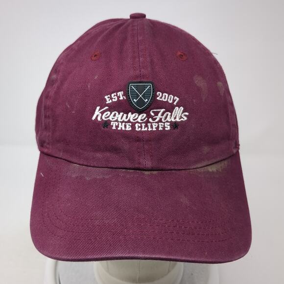 Keowee Falls The Cliffs Slideback Hat Red One Size Classic Cut Ahead - Picture 2 of 9